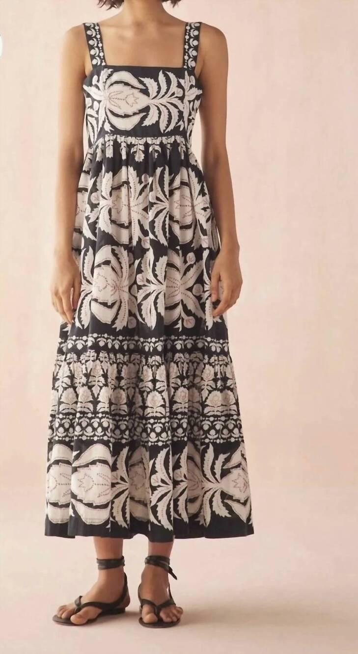 NEW OMIKA lena maxi dress in black